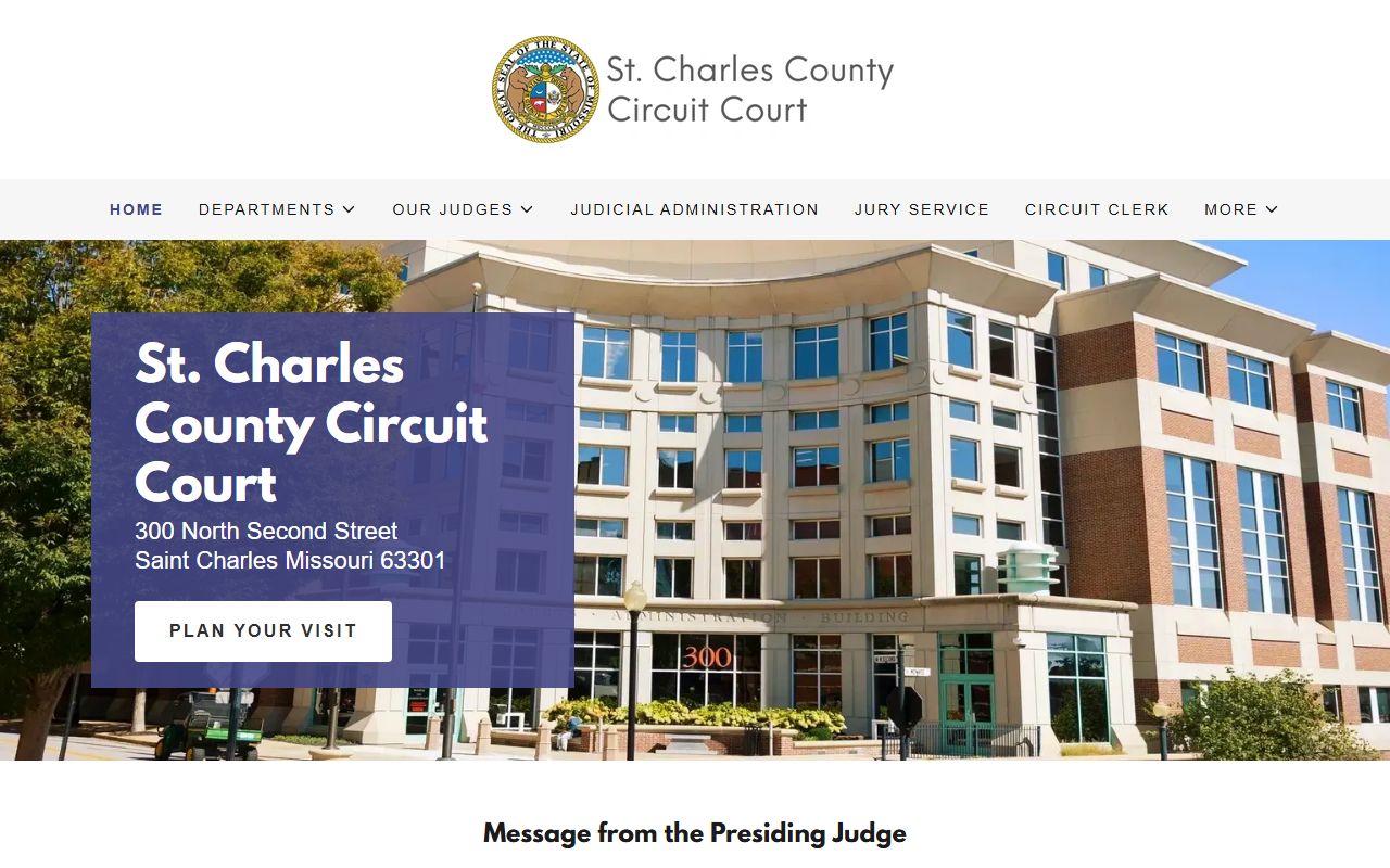 St. Charles County 11th Judicial Circuit Court homepage
