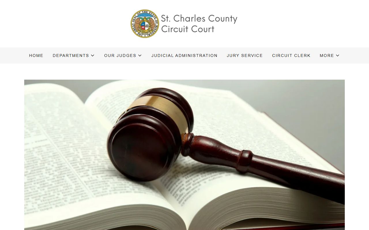St. Charles County civil division page on stccountycourts.com