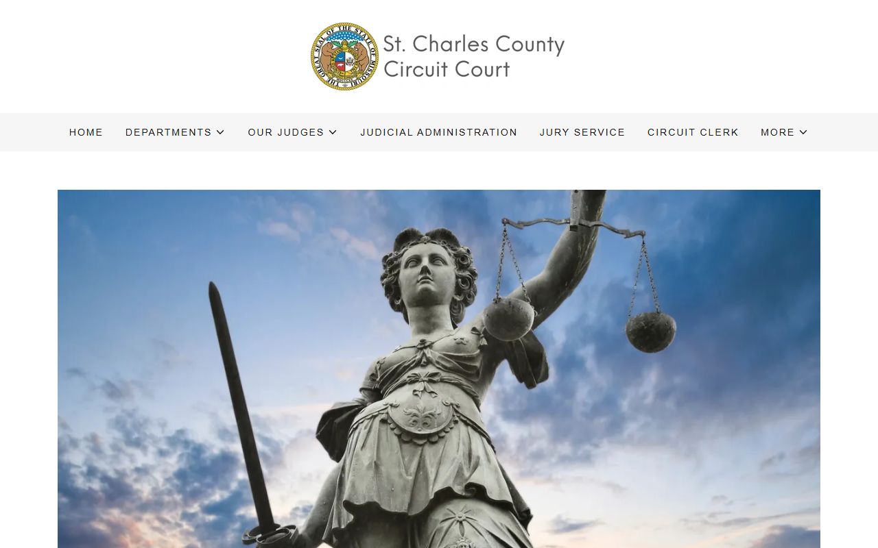 St. Charles County criminal division page on stccountycourts.com